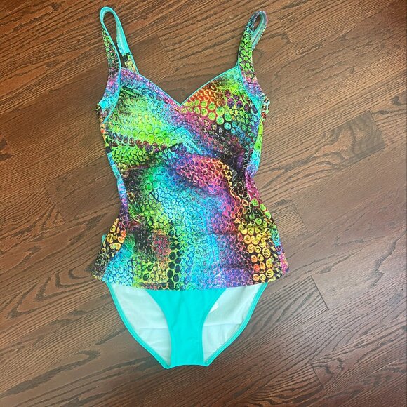 NWT Sunflair Tankini Swim set with Jewel Bold print Size 10 Medium - Picture 5 of 8
